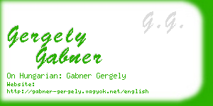 gergely gabner business card